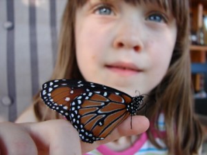 Sam with a Monarch